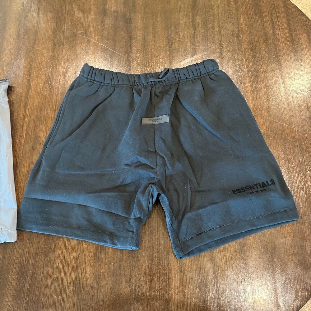 New Size Small Essentials Fear of God SS22 Stretch Limo Black Shorts Authentic